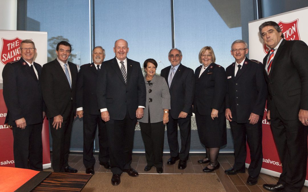 Celebrating the launch of the Salvation Army’s 2015 Red Shield Appeal